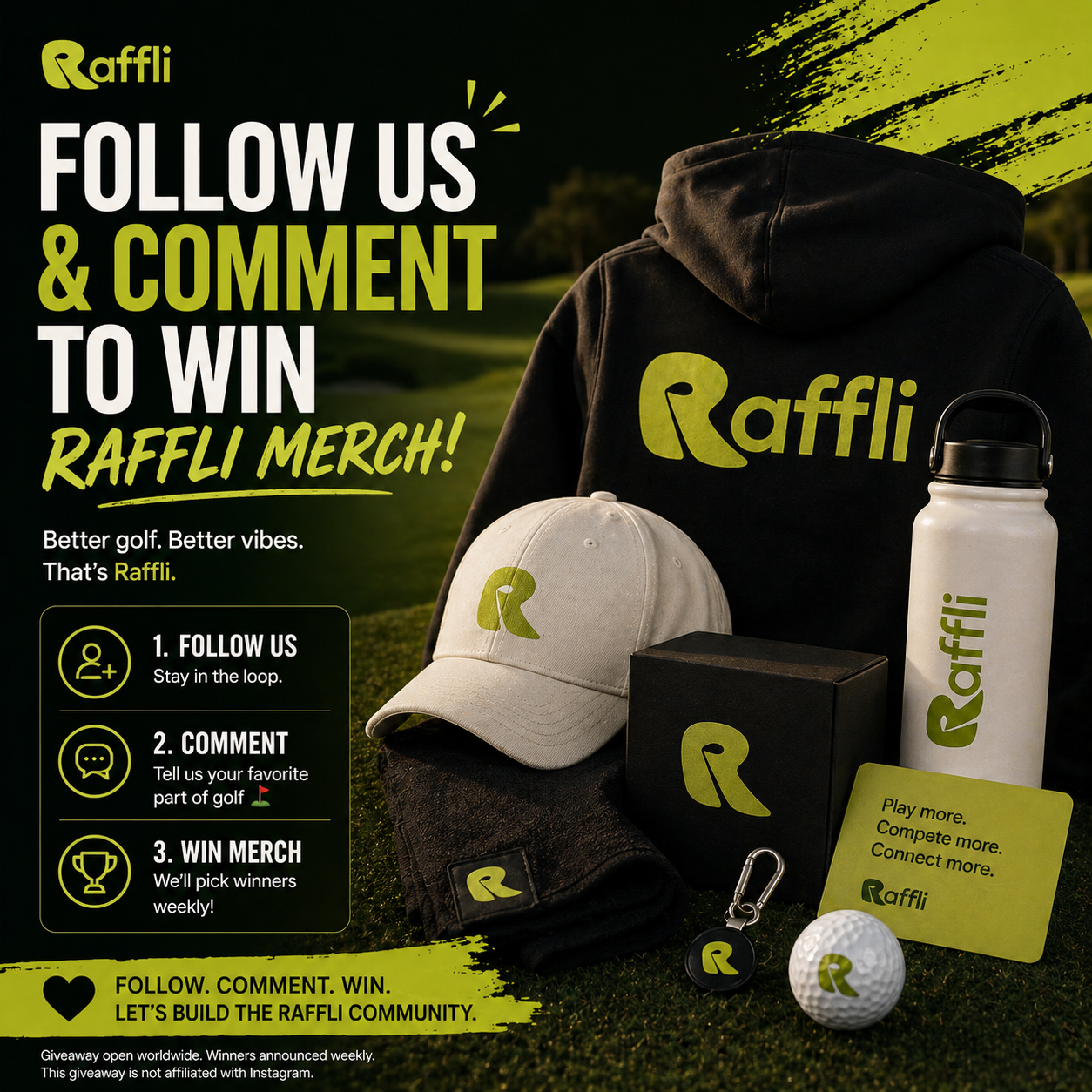 FOLLOW & WIN MERCH